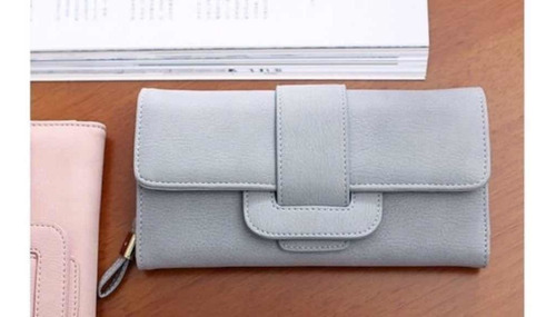 Monedero Dama Casual Con Monedero Mujer Color Gris