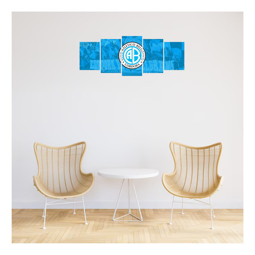 Cuadro Club Belgrano Córdoba Piratas Futbol Poliptico Deco Belgrano