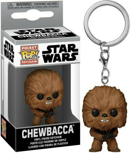Imagen 1 de 5 de Funko Pop! Star Wars Chewbacca Keychain, Llavero Disney