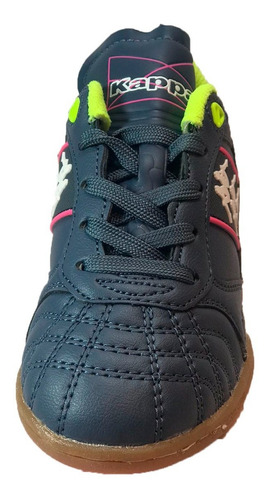 Imagen 3 de 5 de Kappa Botin Futbol Niño Kompo Ic Kids Gris-rosa-vd Ras