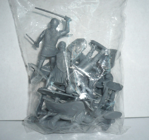 Set De Soldado Medieval Cruzadas - Muñeco De Juguete Vintage