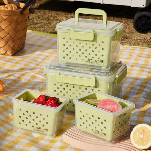 Recipiente De Frutas Para Geladeira, Caixa 16x13x12,5cm