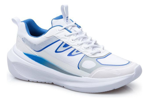 Tenis Preparatoria 0063463ve Textil Rayas Textura Blanco