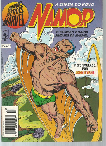 Grandes Herois Marvel N° 42 - Em Português - Editora Abril - Formato 13 X 19 - Capa Mole - 1993 - Bonellihq Cx447 H23