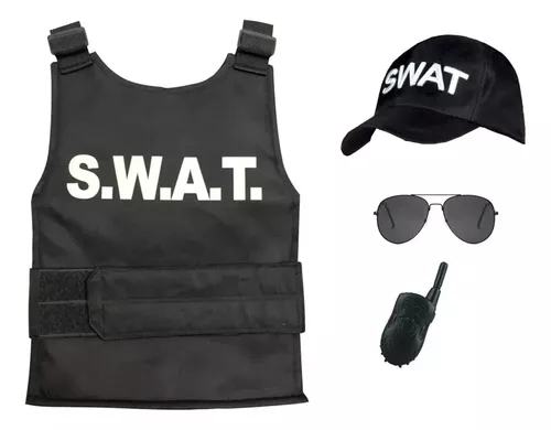 Chaleco de Swat Negro para hombre y mujer