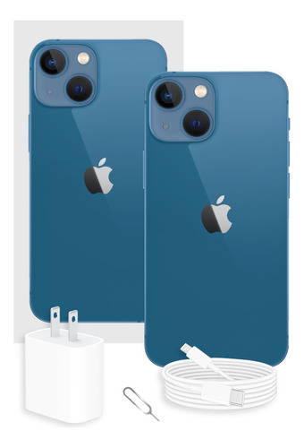 Apple iPhone 13 256 Gb Azul Con Caja Original Full (Reacondicionado)