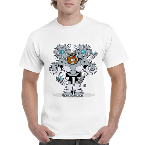 Linda Camiseta Nuevo Modelo Pelicula Jovenes Titanes Cyborg