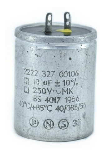 Condensador 10mf 250v Ac Marcha. Capacitor De Marcha 10 Uf