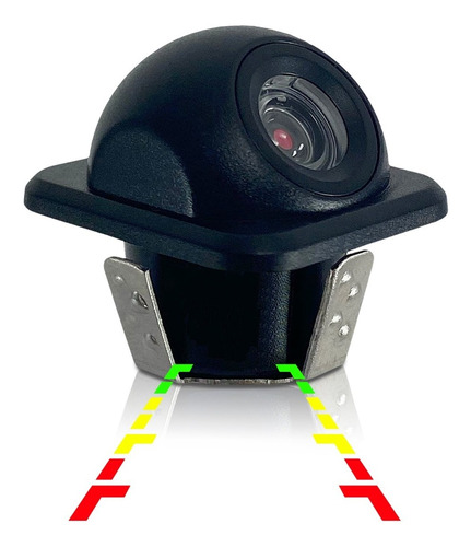 Câmera De Ré Automotiva Tartaruga Estacionamento Universal H-tech Ht-cr200 Dianteira/ Traseira Colorida
