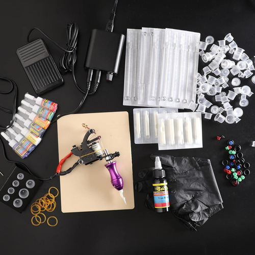 Set De Tatuaje Solong Tattoo Para Principiantes, Completo, C