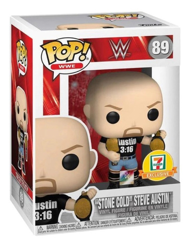 Funko Pop! Stone Cold Steve Austin #89 7eleven Sticker Wwe