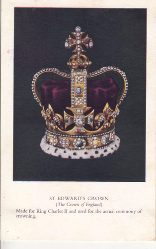 1951 Postal Inglaterra Realeza Corona De St Edwards Crown