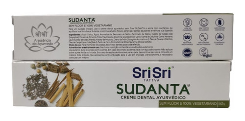 Creme Dental Natural Pasta Dente Vegetariana Para Mau Hálito