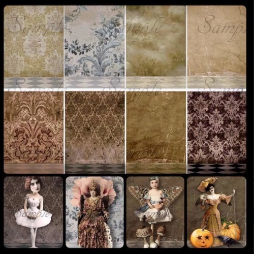 Recursos Photoshop 6 Fondos Vintage Psd W054