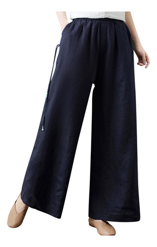 Pantalones Holgados Casuales De Talla Grande Y Para Mujer, C