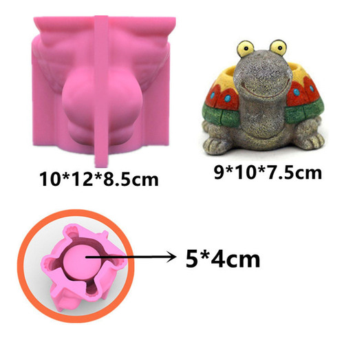 Molde De Silicona De Tortuga, Moldes Para Macetas, Jarrón