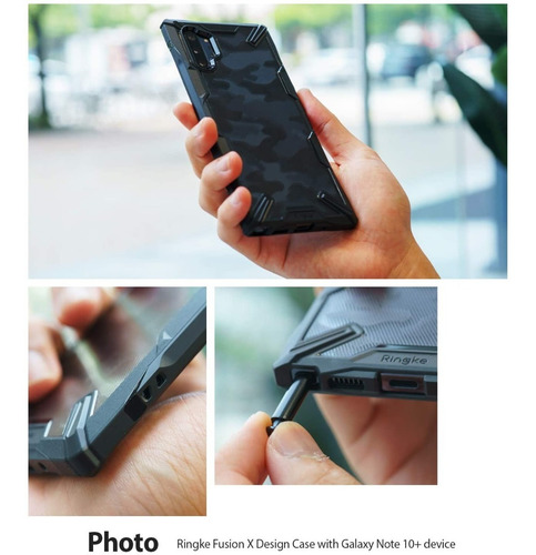 Funda Galaxy Note 10 Plus Ringke Fusion X Camo Rigida