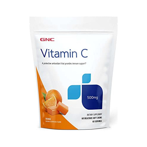 Gnc Vitamina C Mastica Suave 500mg - Naranja - 60 Ox946