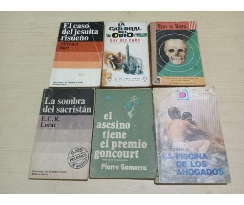 Lote 6 ,de  12 Novelas Policiales ,completas.