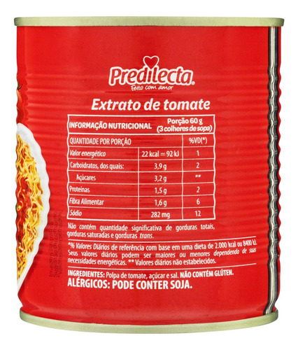 Extrato de Tomate Predilecta Lata 300g