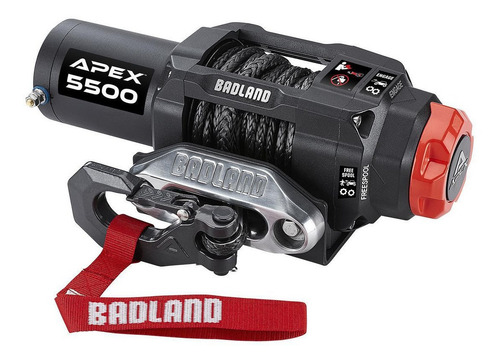Winch Badland Apex, 5,500 Lbs, 2.5 Toneladas (Usado)