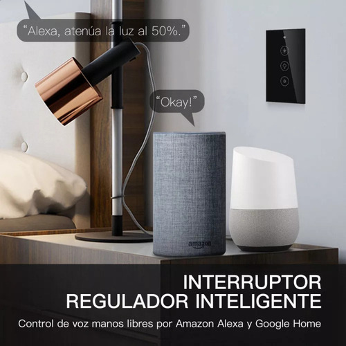 Y Inteligente Wifi Rf433 Dimmer Regulable Interruptor Moes
