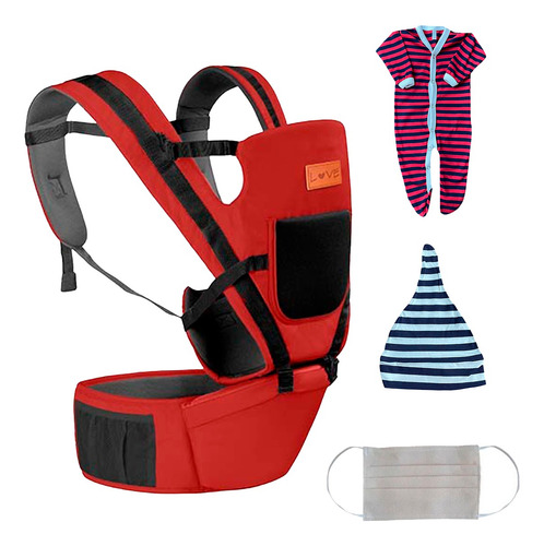 Mochila Porta Bebe 15kg Ergonomica Hip-seat 8 En 1 Love 4009