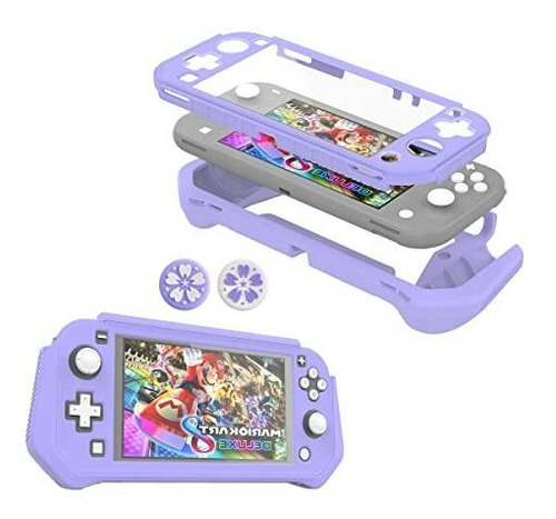 Funda Protectora Para Nintendo Switch Lite Morado Gomitas