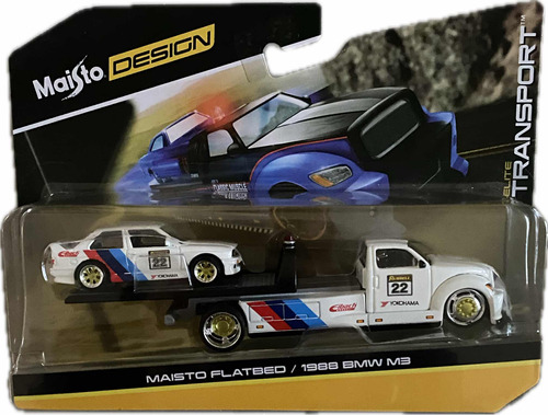 Maisto Elite Transport 1988 Bmw M3 Grúa Blanca Año 2023