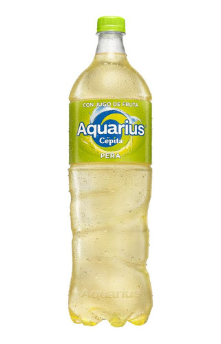 Pack X 18 Unid. Agua  Pera 1,5 Lt Aquarius Aguas Saborizada