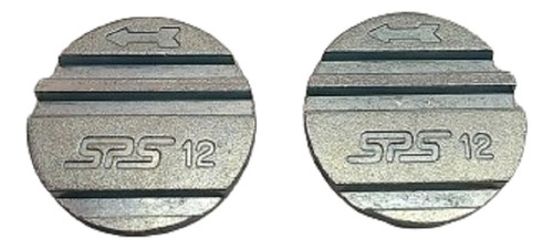 100 Fichas Com 1 Ranhura Modelo Sps 12  Feita Em Zamak.