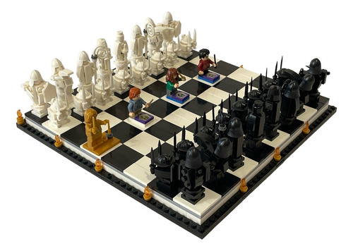 Ajedrez De Harry Potter De Bloques Bricks 876pz + 4 Figuras (Usado)