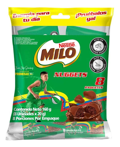 Milo Nuggets 8 Paquetes 20g C/u