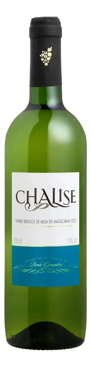 Vinho Brasileiro Branco Seco Chalise Serra Gaúcha Garrafa 750ml