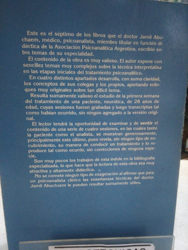 Imagen 3 de 4 de La Interpretacion En Las Etapas Iniciales Abuchaem Nuev -tt
