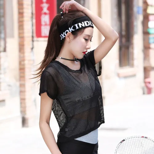 Blusa transparente manga corta new arrivals