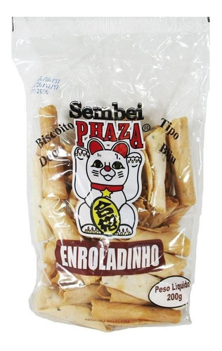 Bolacha Japonesa Sembei Phaza Enroladinho 200gr