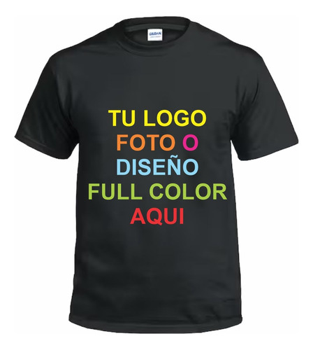 Remera Personalizada Algodón Estampado Dtf Fotos/imagen X 5u