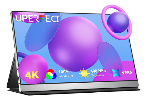 Uperfect Portable Monitor 4k, 15.6 Pañal 3840x2160 Uhd Hdr U