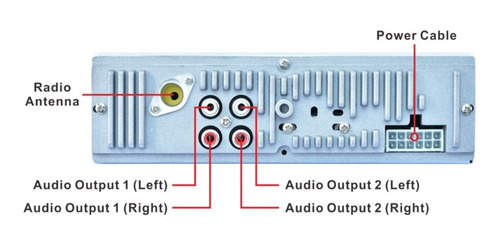 Imagen 4 de 6 de Radio Para Carro Con Usb Fm Bluetooth Sd Aux Potencia 60wx4