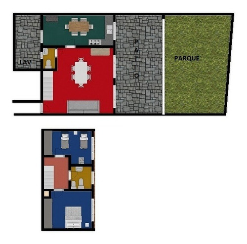 Imagen 2 de 14 de 3 Amb Contra Frente Con Parque En Duplex 2 Baños