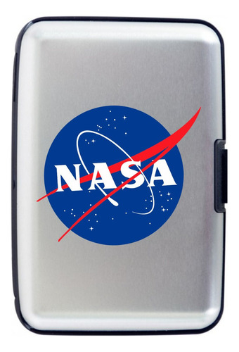 Billetera Compacta Nasa Tarjetero Aluminio Porta Docum