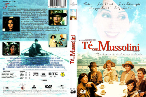 Té Con Mussolini  - Cher - Franco Zeffirelli - Dvd