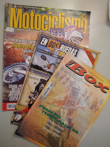 Revistas De Motos Pack X 3 ' 1999 ' 2000 ' 2008