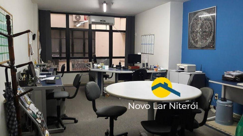 Imagem 1 de 15 de Sala Comercial Com 38m², Split E Portaria 24h No Centro - Niterói - 90