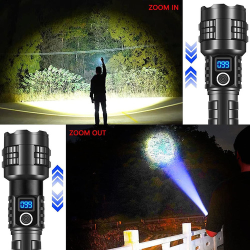 // Linterna 100000 Lumen Linternas Tácticas Recargables Y