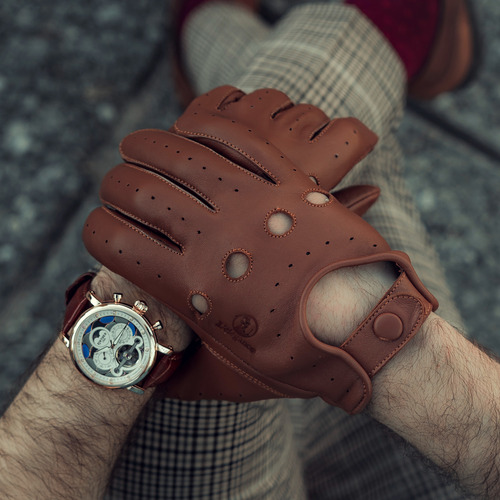 Guantes De Cuero De Conducción L'élégance Bentley