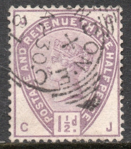 Reino Unido Sello Usado De 1½ Peniques Reina Victoria 1883-4
