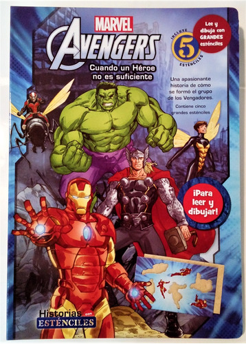 Avengers Un Heroe No Es Suficiente (5 Stencils) - Marvel