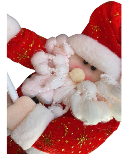 Imagem 4 de 6 de Papai Noel De Pendurar Decoração Enfeite Saco Presente Natal